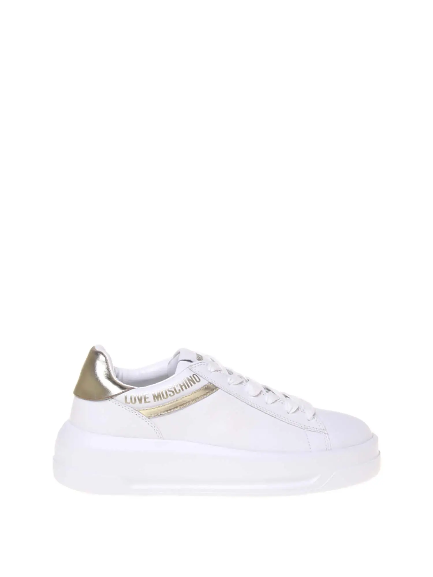 SNEAKERS DONNA - LOVE MOSCHINO - JA15525G0MIA2 - BIANCO/PLATINO, 39