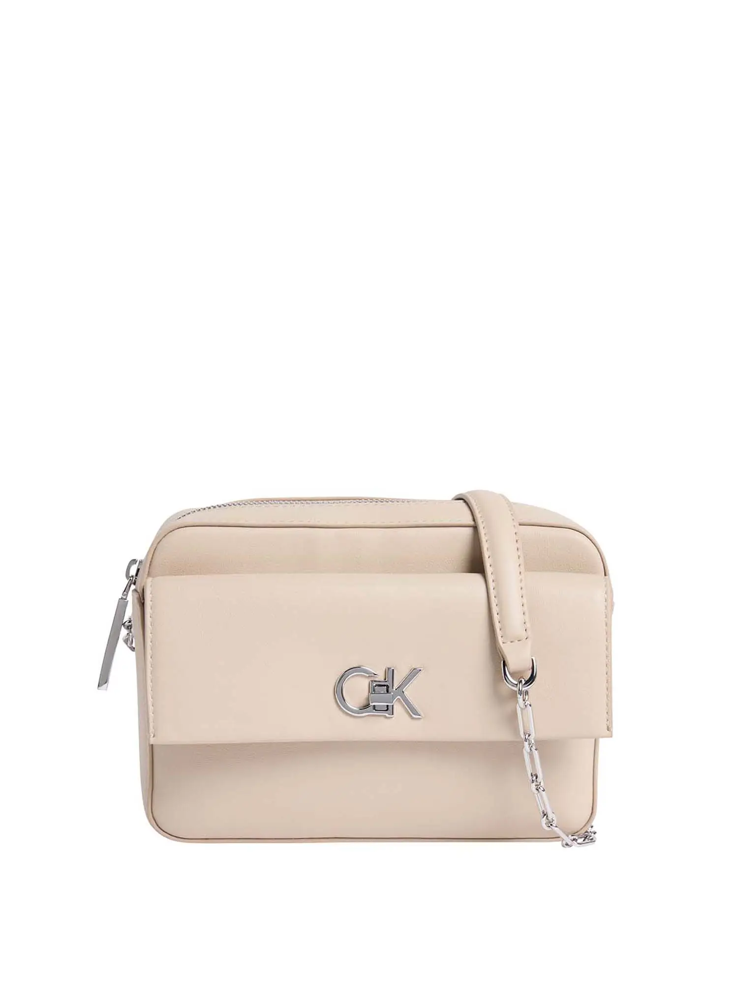 TRACOLLA DONNA - CALVIN KLEIN - K60K613089 - BEIGE, UNICA