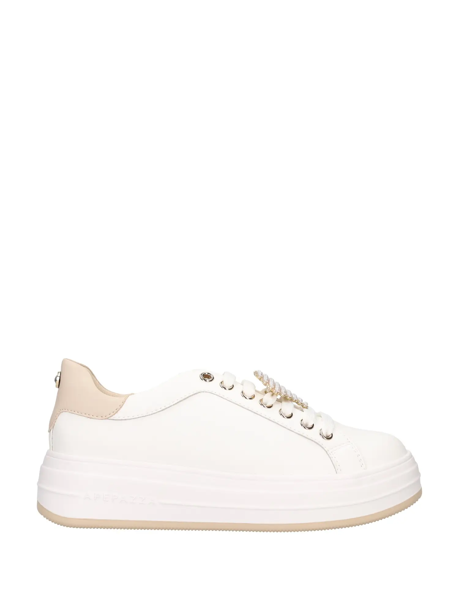 SNEAKERS DONNA - APE PAZZA - S5LIFTY09/LEA - BIANCO/BEIGE, 39