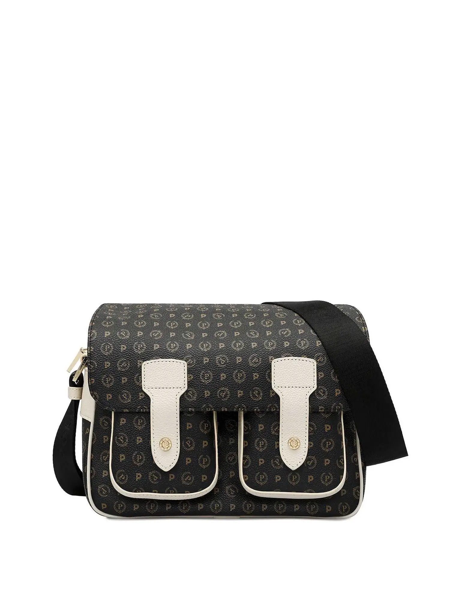 TRACOLLA DONNA - POLLINI - TE8421PP04Q11 - NERO/AVORIO, UNICA