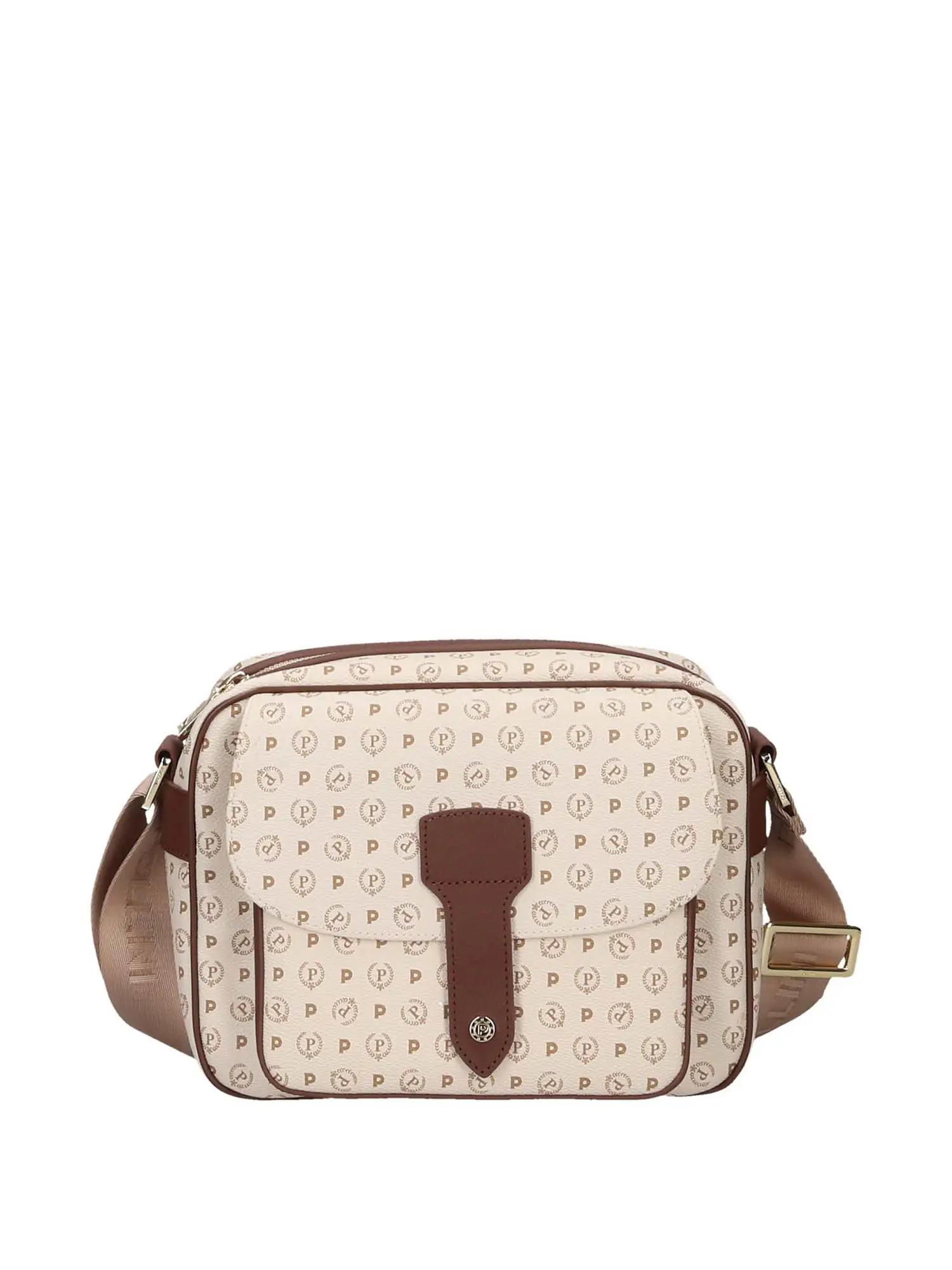 TRACOLLA DONNA - POLLINI - TE8448PP0AQ11 - AVORIO/MARRONE, UNICA