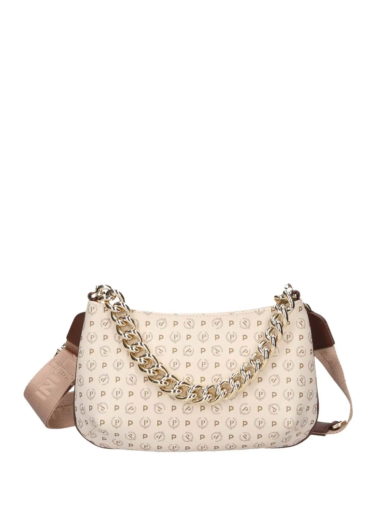 TRACOLLA DONNA - POLLINI - TE8490PP0FQ11 - AVORIO/MARRONE, UNICA