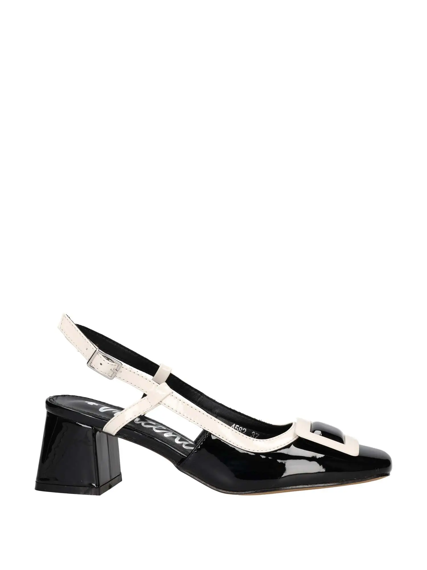 DÉCOLLETÉ DONNA - +VINCENTI - 4582 - NERO/BIANCO, 39