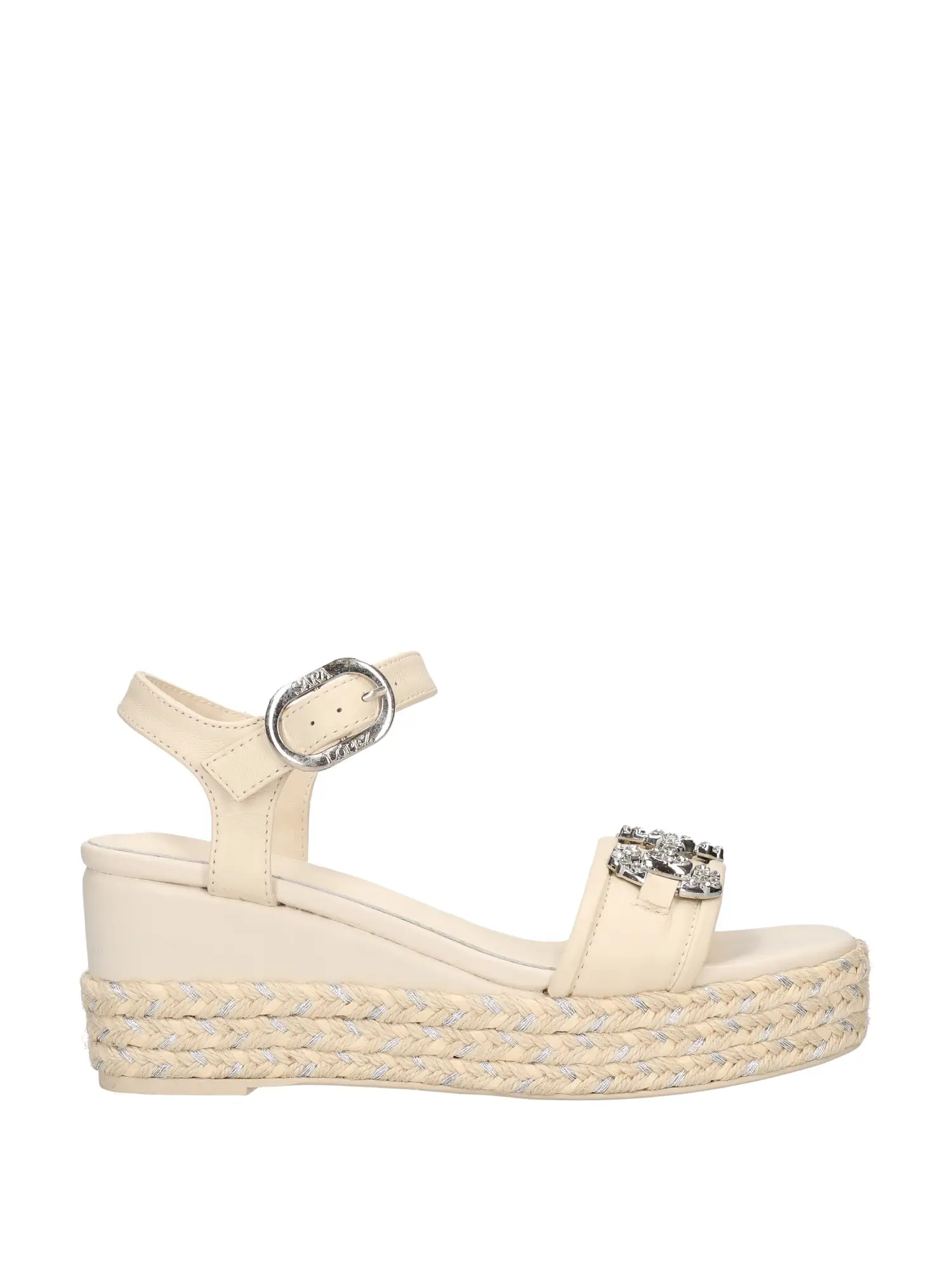 SANDALO DONNA - SARA LOPEZ - SL51SA 301P - CREMA, 39