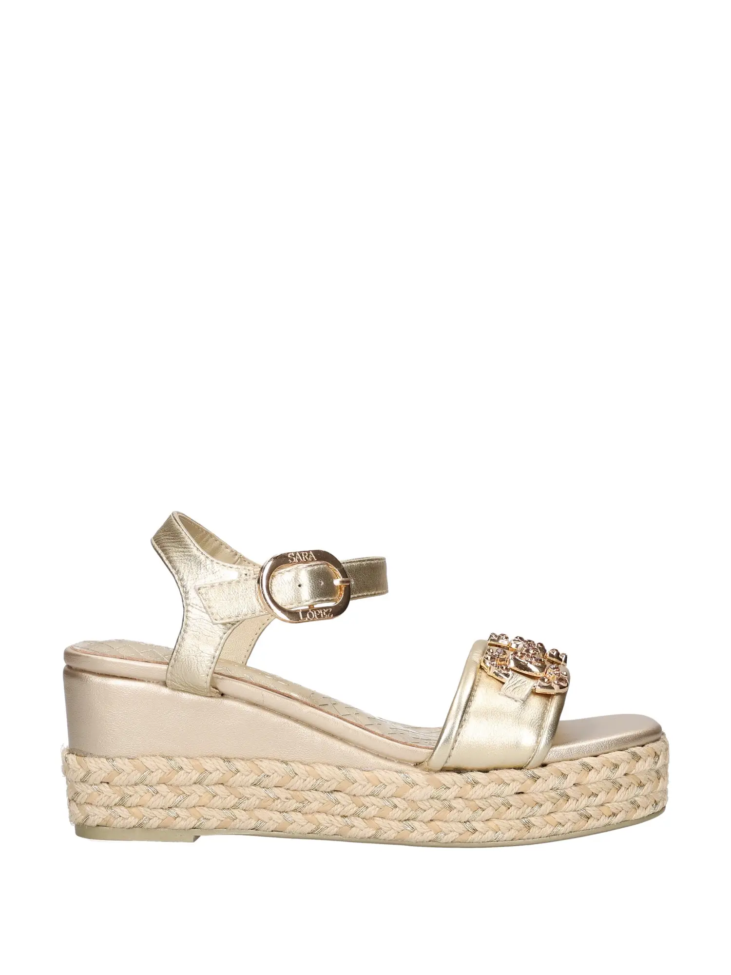 SANDALO DONNA - SARA LOPEZ - SL51SA 301P - PLATINO, 39