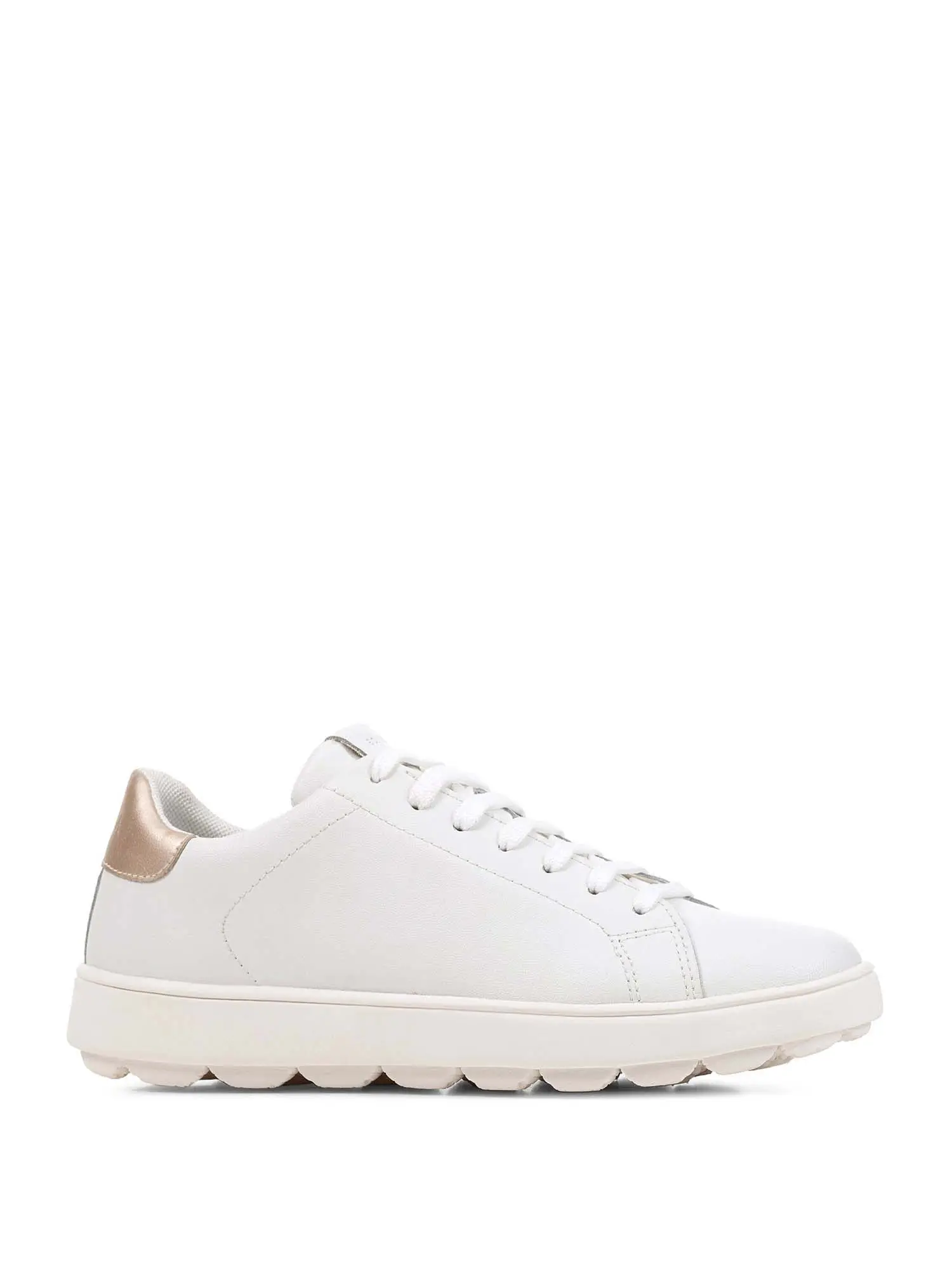 SNEAKERS DONNA - GEOX - SPHERICA - D45WEA 09BNF - BIANCO/ORO, 37