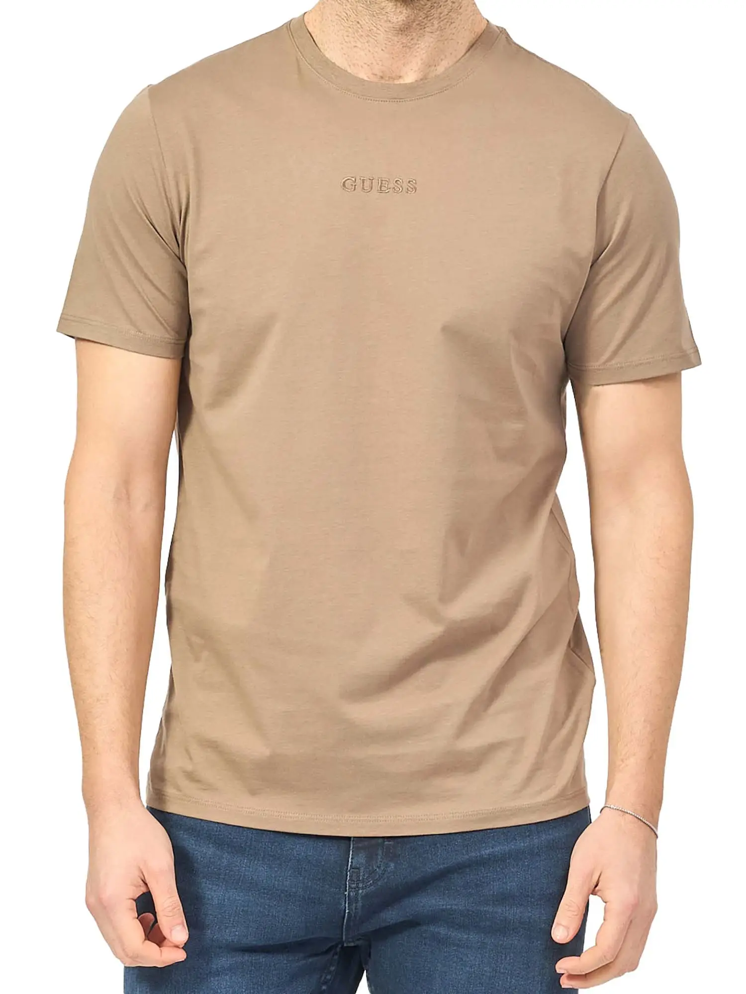 T-SHIRT UOMO - GUESS APPAREL - M4GP39 K7HD0 - MARRONE, XS