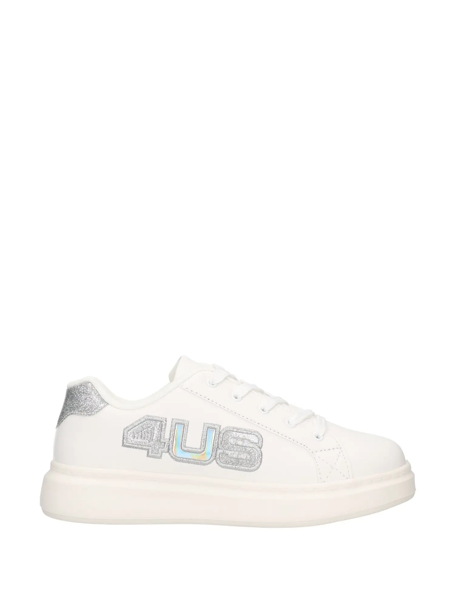 SNEAKERS RAGAZZA - 4US - MILU - ARGENTO, 37