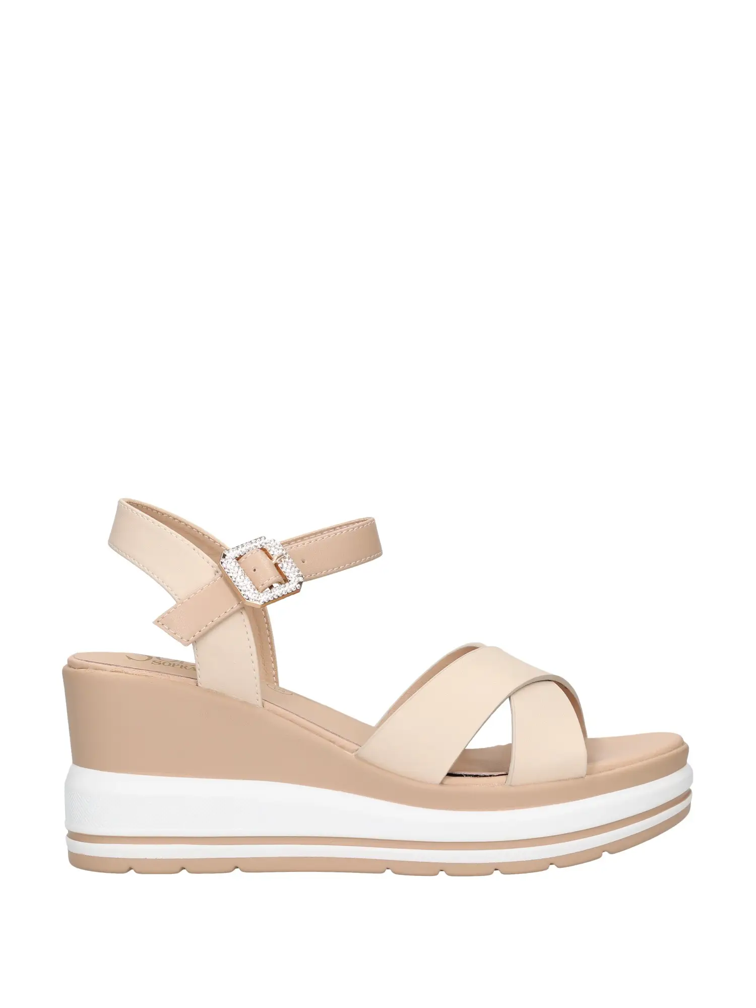 SANDALO DONNA - SOLO SOPRANI - SOLO51SA 332 - BEIGE, 40
