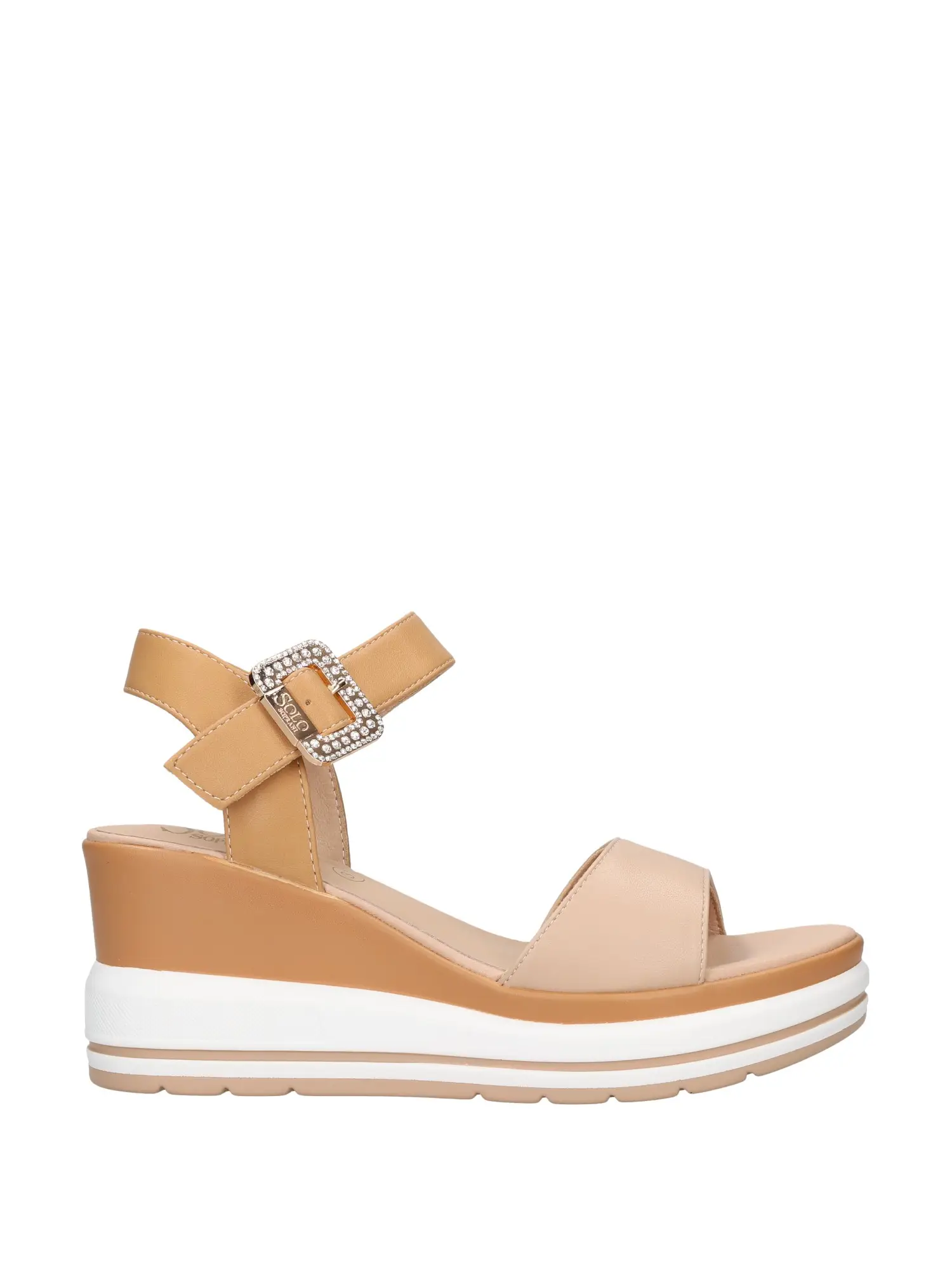 SANDALO DONNA - SOLO SOPRANI - SOLO51SA 333 - BEIGE, 40