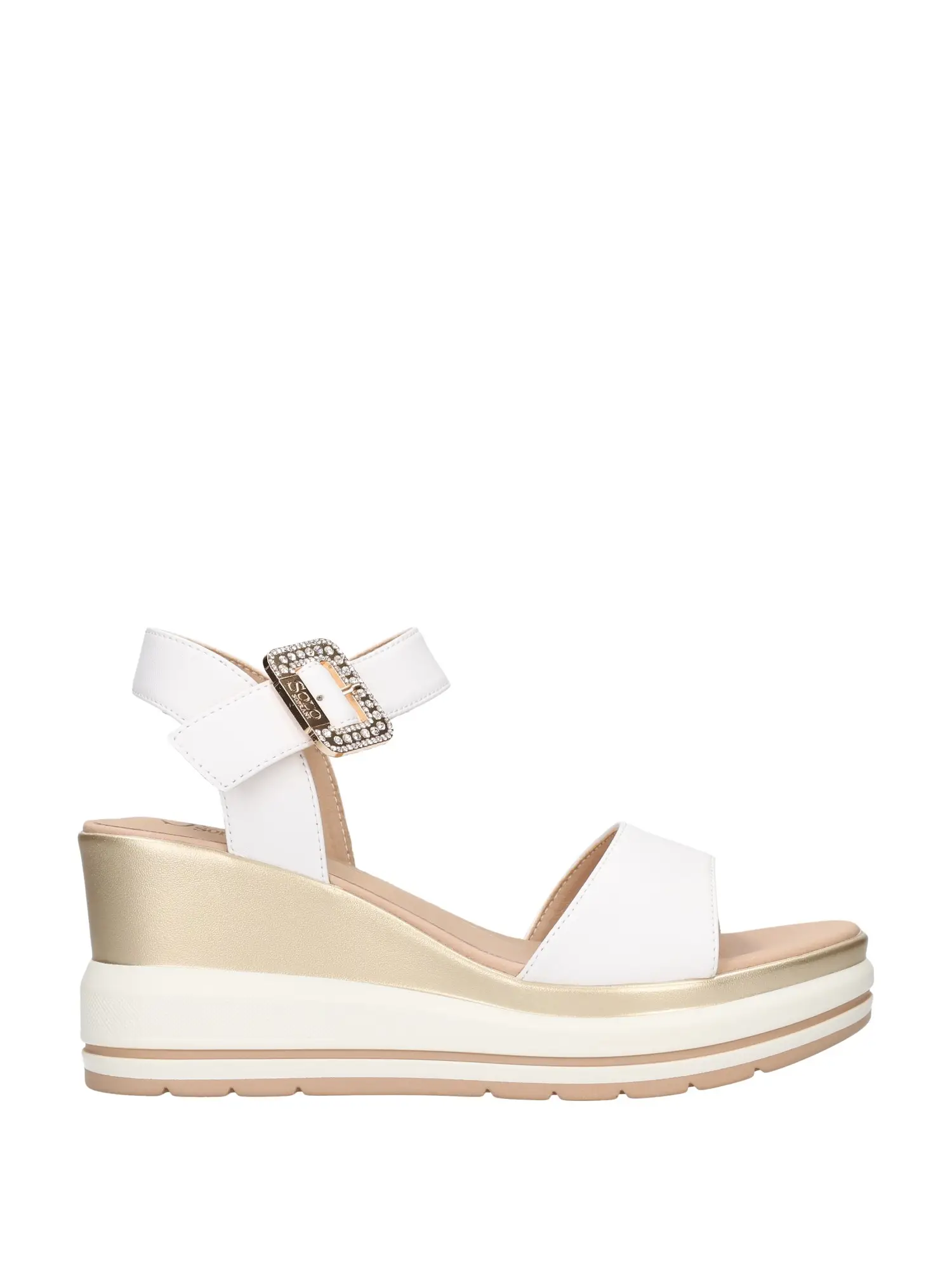 SANDALO DONNA - SOLO SOPRANI - SOLO51SA 333 - BIANCO, 35
