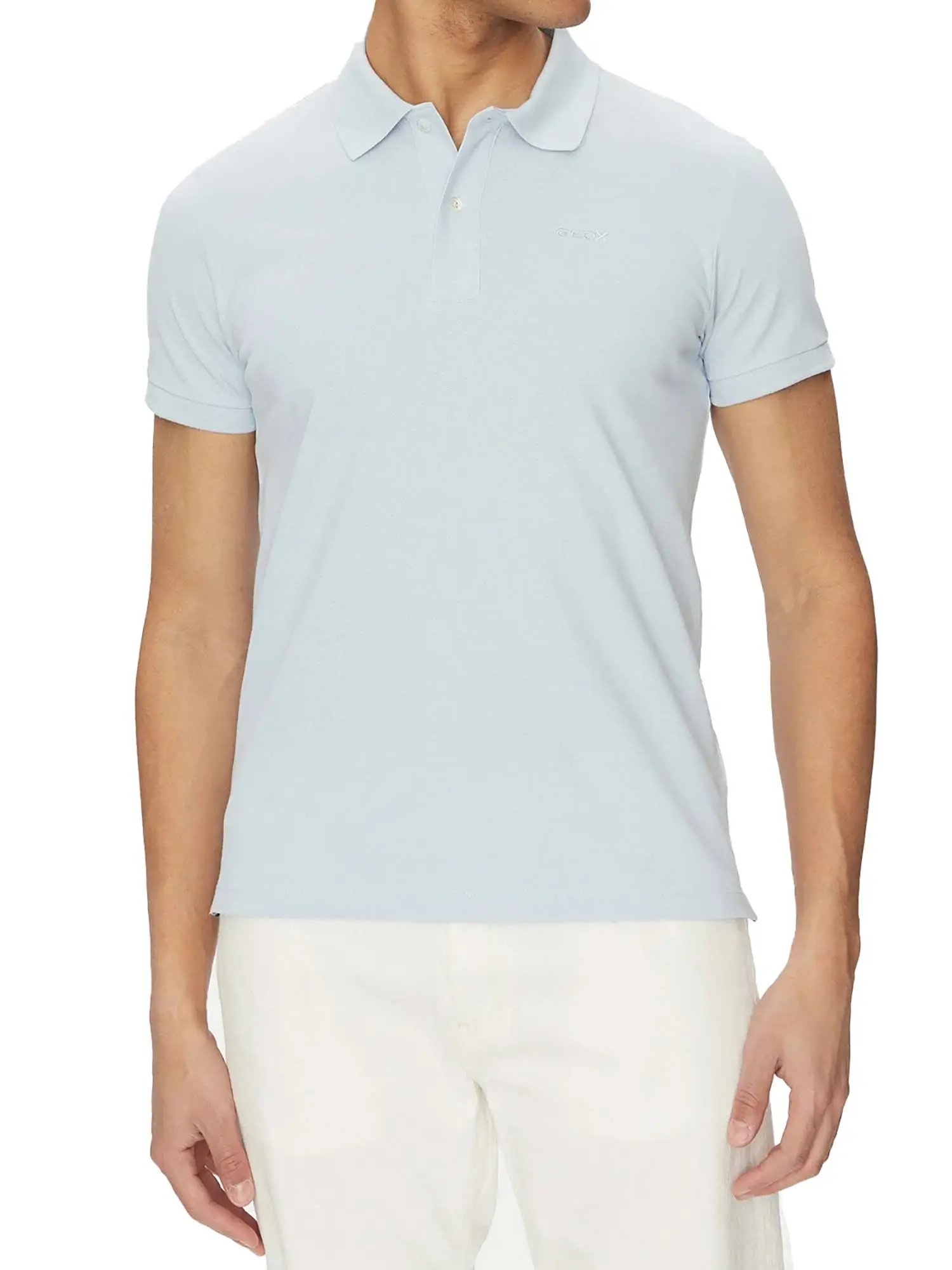 POLO UOMO - GEOX - M5511B T3240 - AZZURRO, XXL