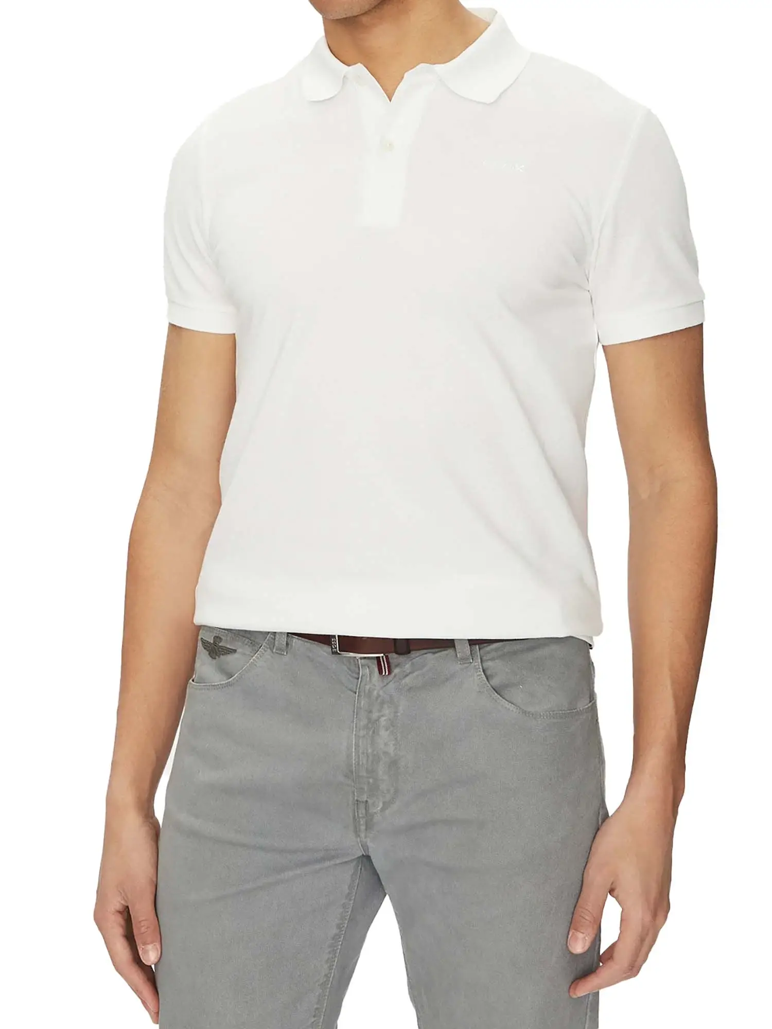 POLO UOMO - GEOX - M5511B T3240 - BIANCO, XXL