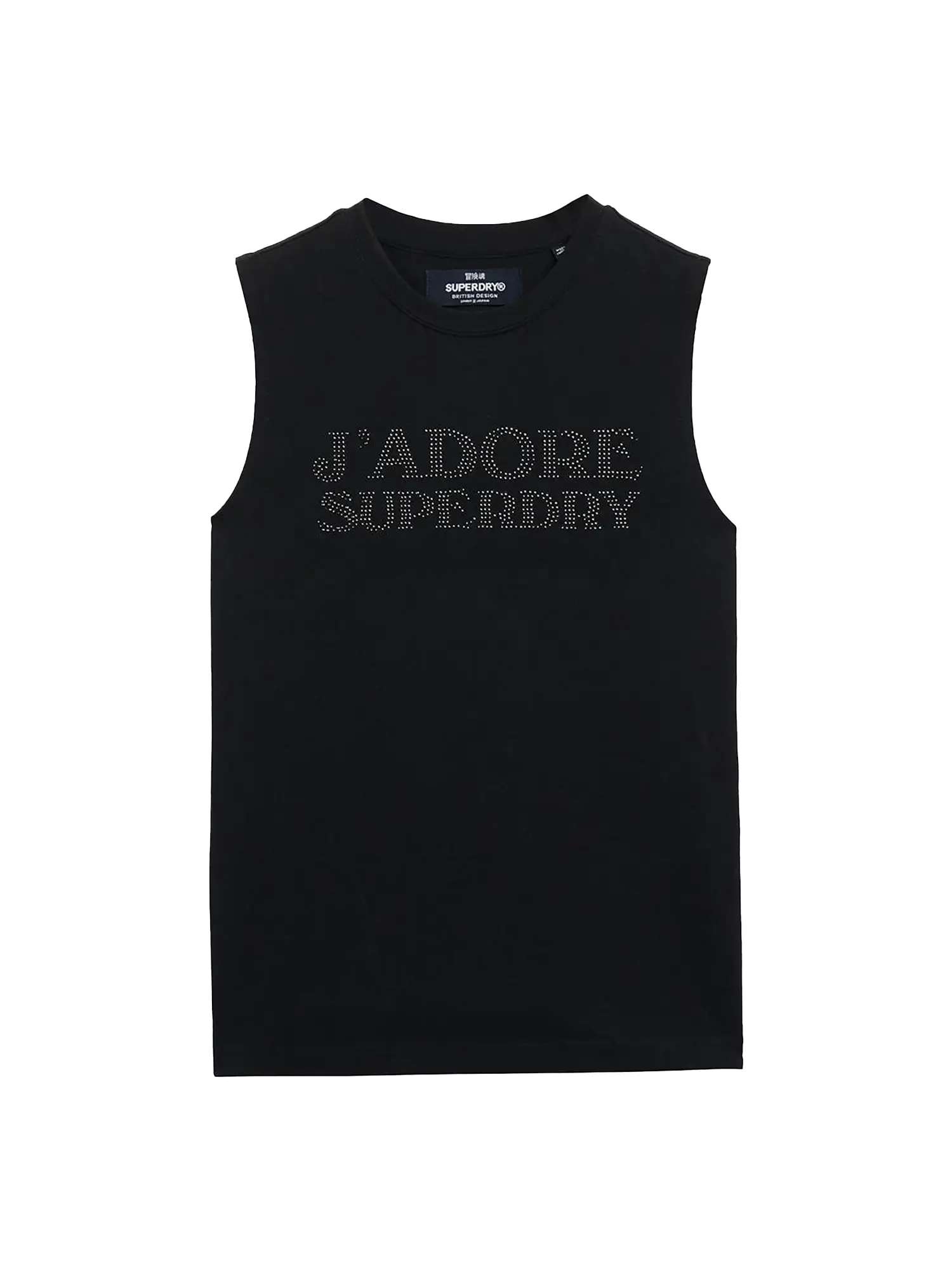 TOP DONNA - SUPERDRY - W6012040A - NERO, XXS