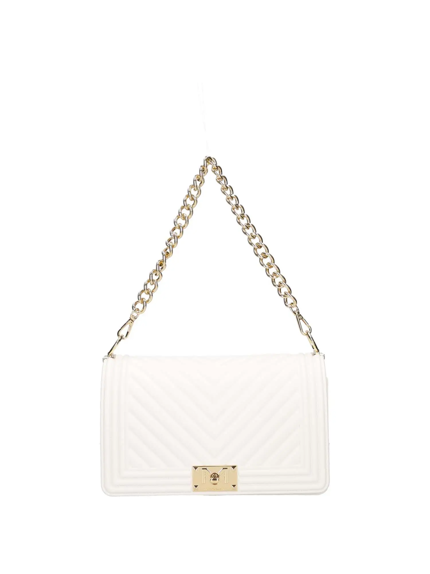 TRACOLLA DONNA - MARC ELLIS - FLAT M 25_ - BIANCO/ORO, UNICA