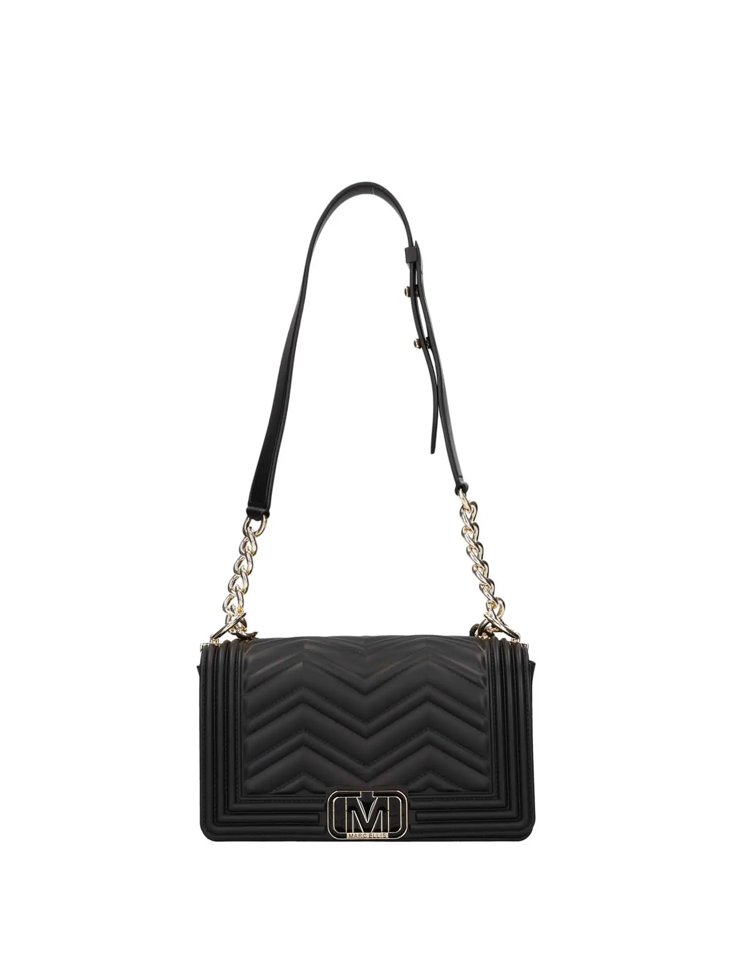 TRACOLLA DONNA - MARC ELLIS - FLAT WAVE S - NERO/ORO, UNICA