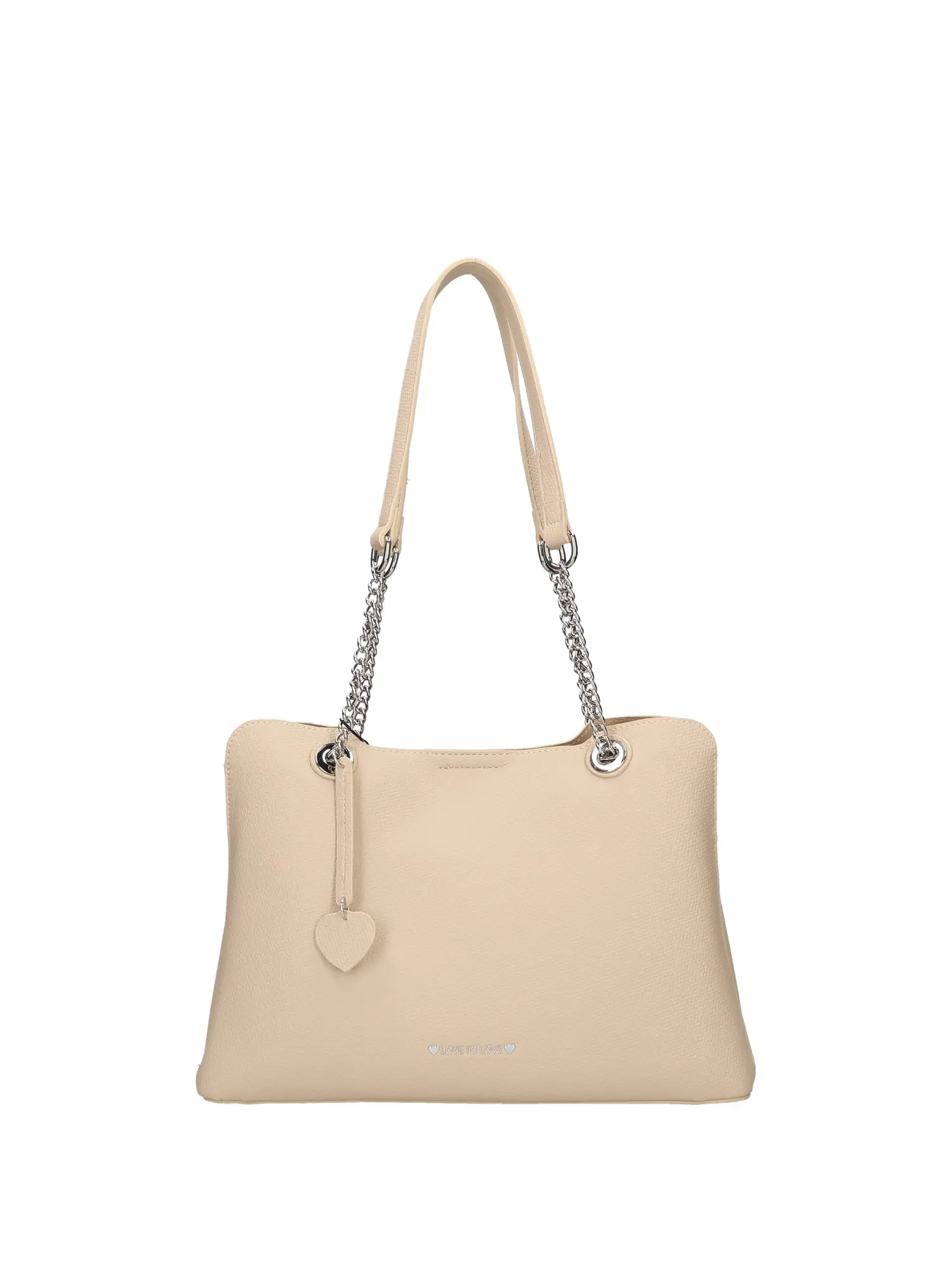 BORSA A SPALLA DONNA - LOVE TO LOVE - LTL-3260 - BEIGE, UNICA