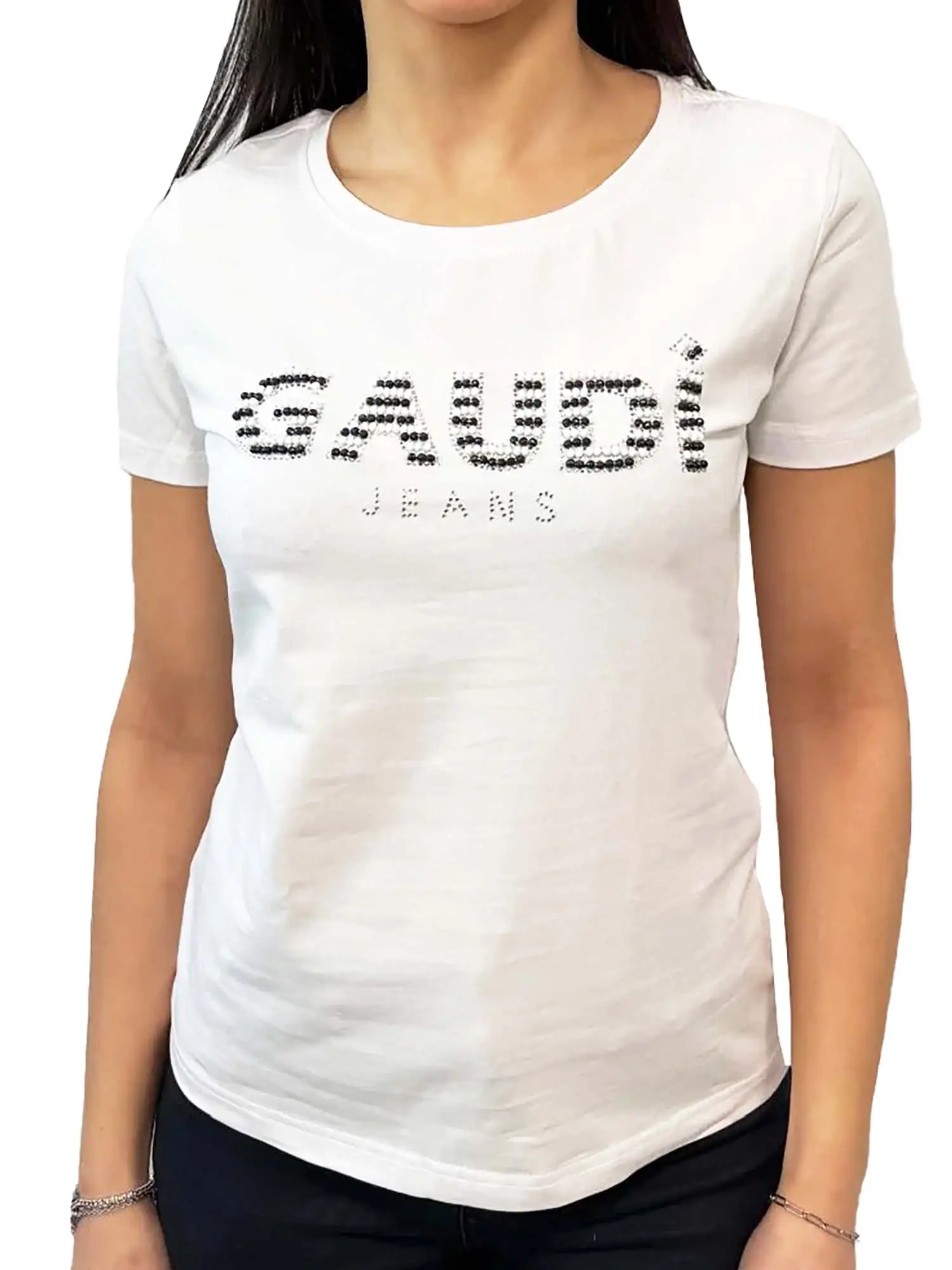T-SHIRT DONNA - GAUDI JEANS - 511BD64021 - BIANCO, XL