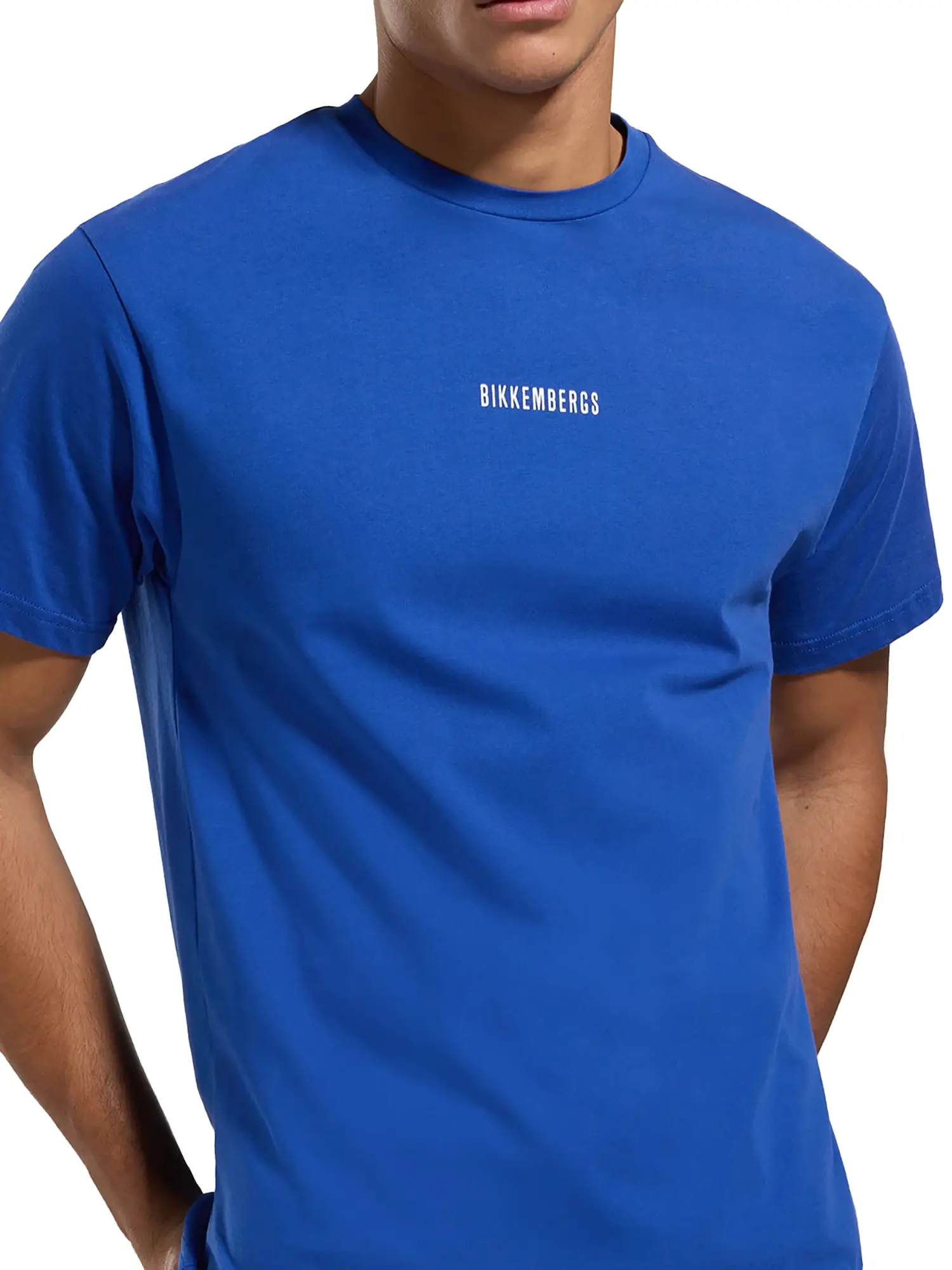 T-SHIRT UOMO - BIKKEMBERGS - BMT0704 - BLU, XXL