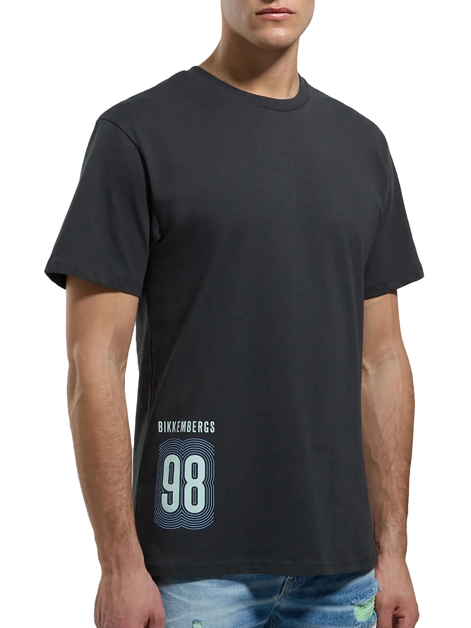 T-SHIRT UOMO - BIKKEMBERGS - BMT0907 - NERO, XXL