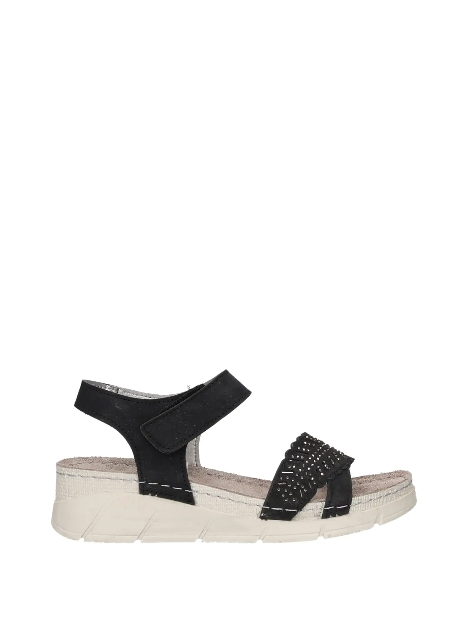 SANDALO DONNA - RIPOSELLA - FRIDA E WB05BX - NERO, 36